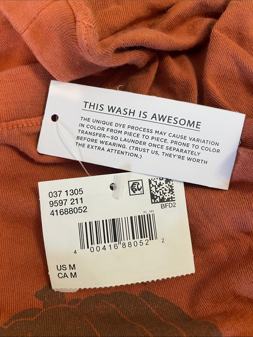 American Eagle Rust Orange Halloween Crewneck Tee - Picture 7 of 7